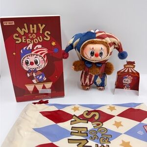 Pop Mart Why So Serious Vinyl Plush Pendant Labubu Juggling Clown